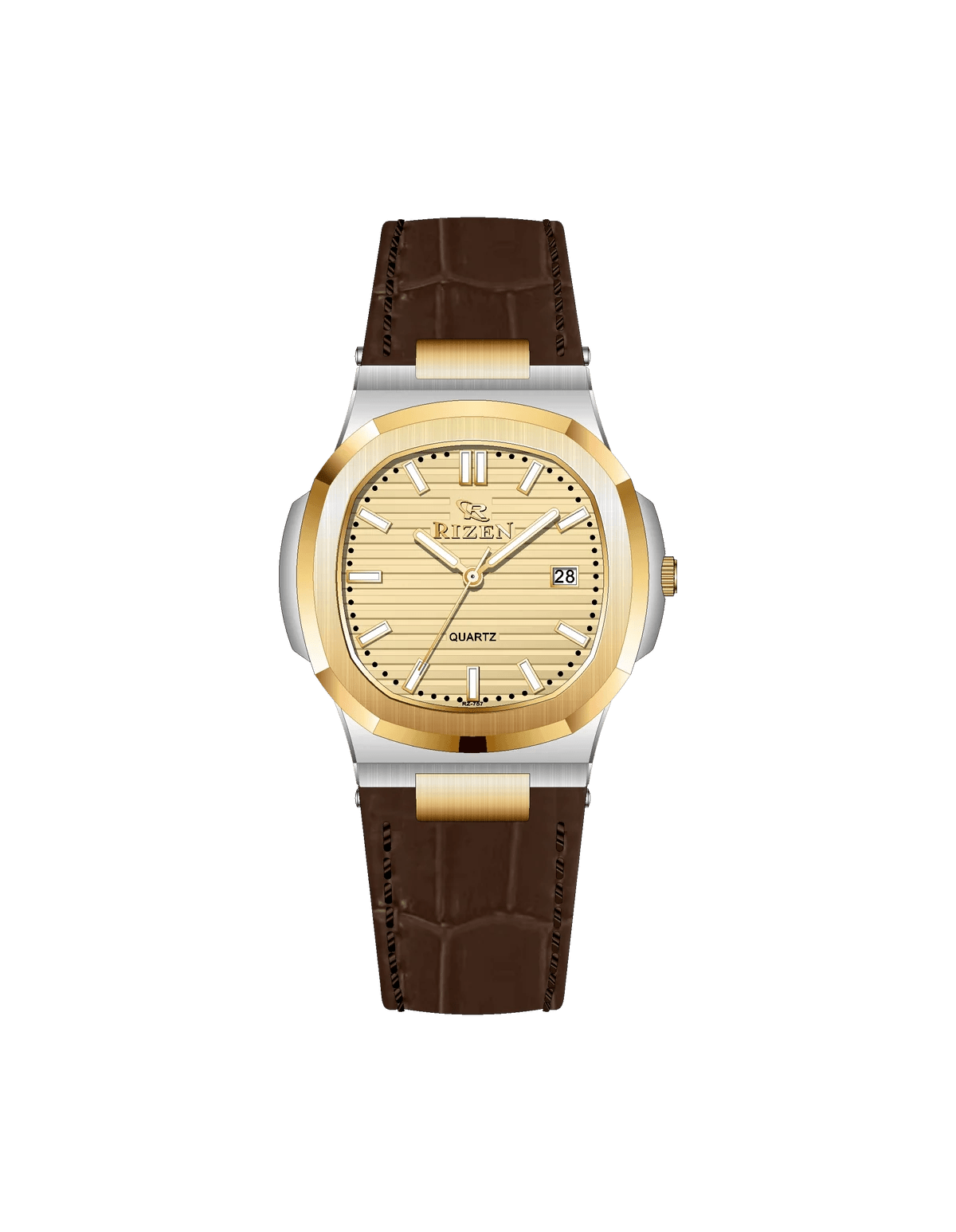 Rizen Kate Duo RZ-0757L LEATHER STRAP Quartz - Timecheck