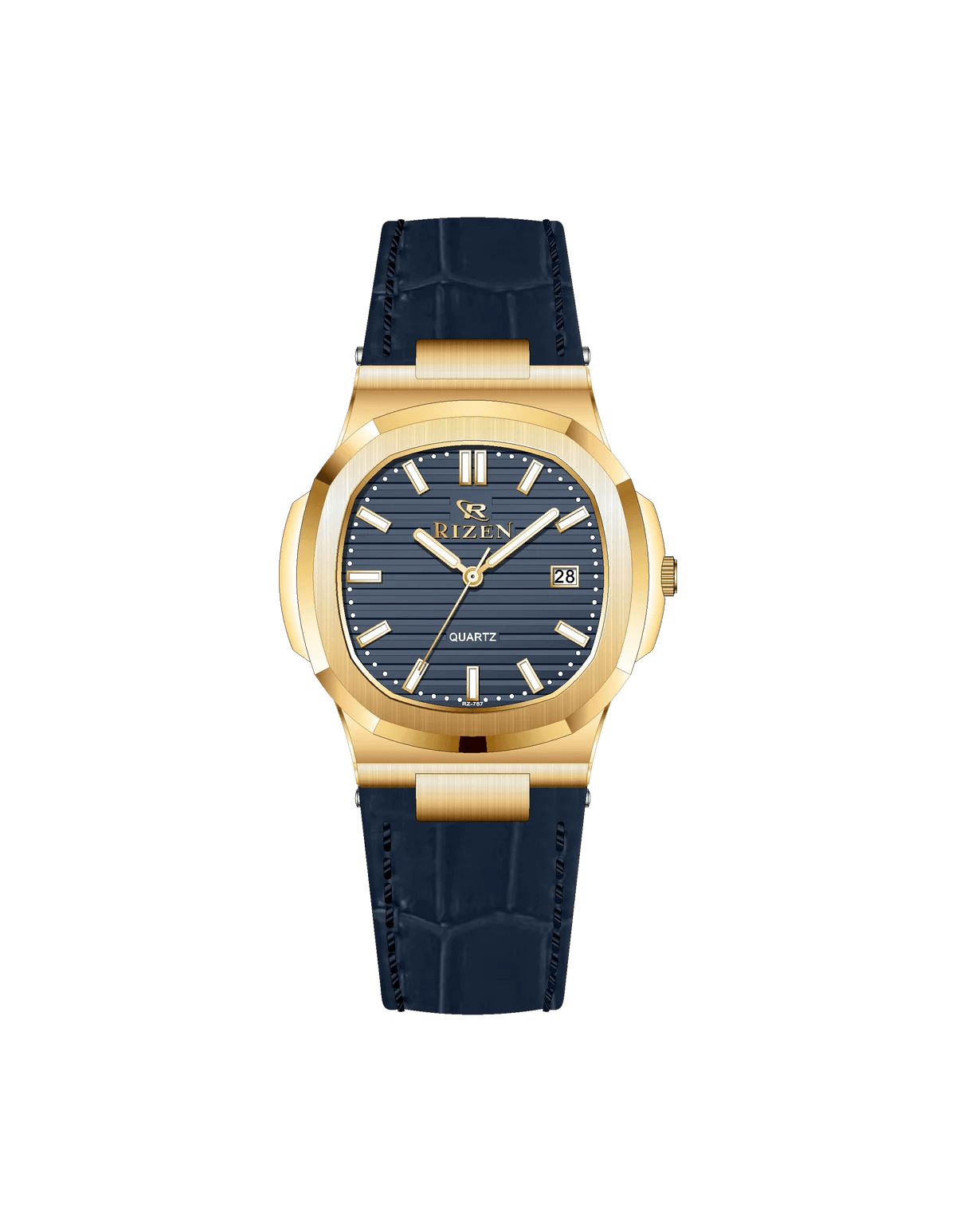 Rizen Kate Gold RZ-0757L LEATHER STRAP Quartz - Timecheck