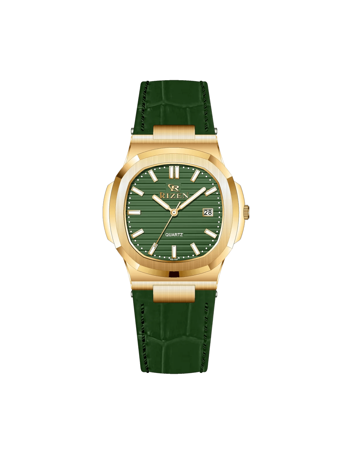Rizen Kate Gold RZ-0757L LEATHER STRAP Quartz - Timecheck