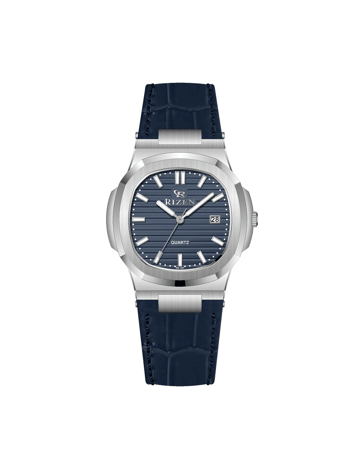Rizen Kate Silver RZ-0757L LEATHER STRAP Quartz - Timecheck