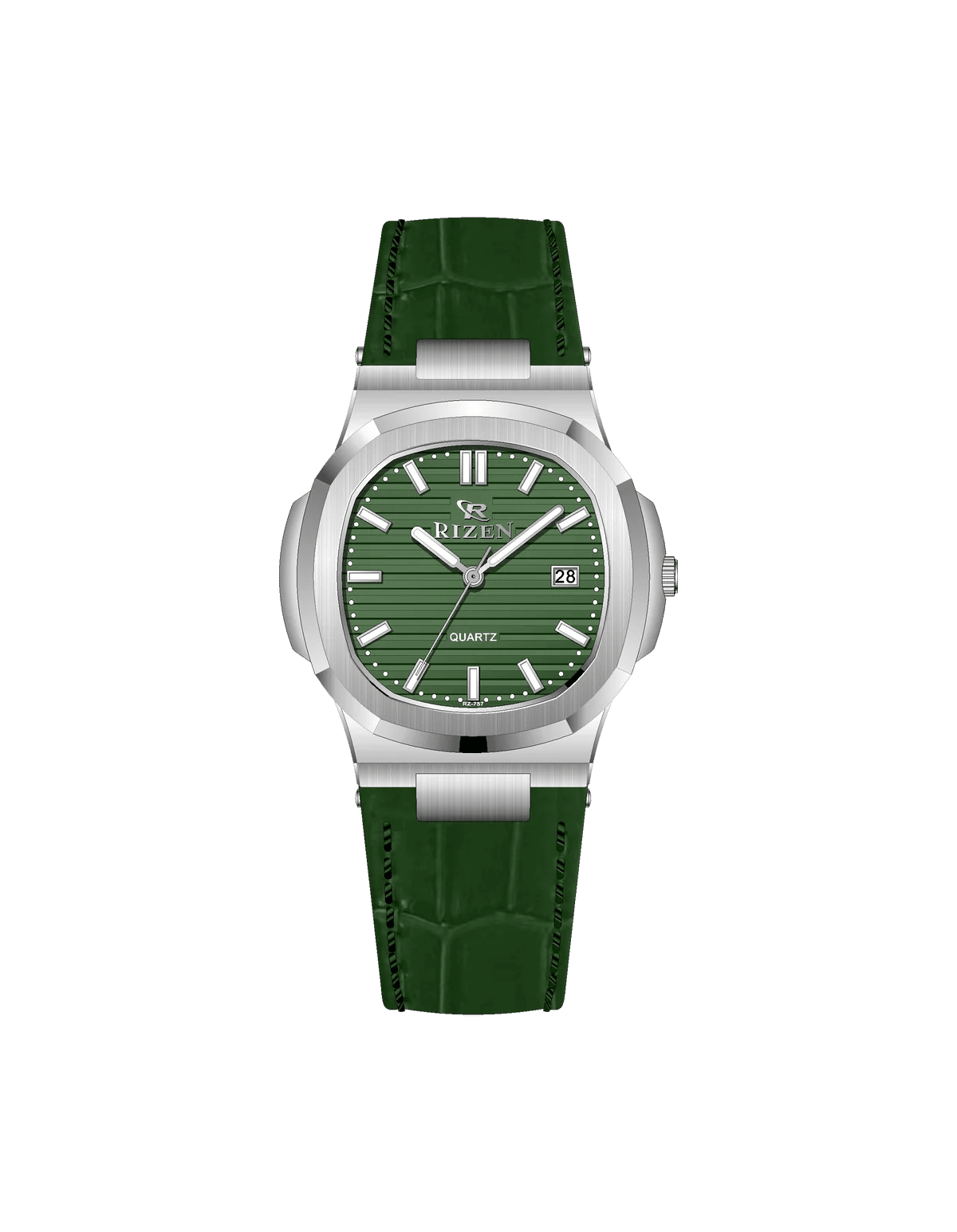 Rizen Kate Silver RZ-0757L LEATHER STRAP Quartz - Timecheck