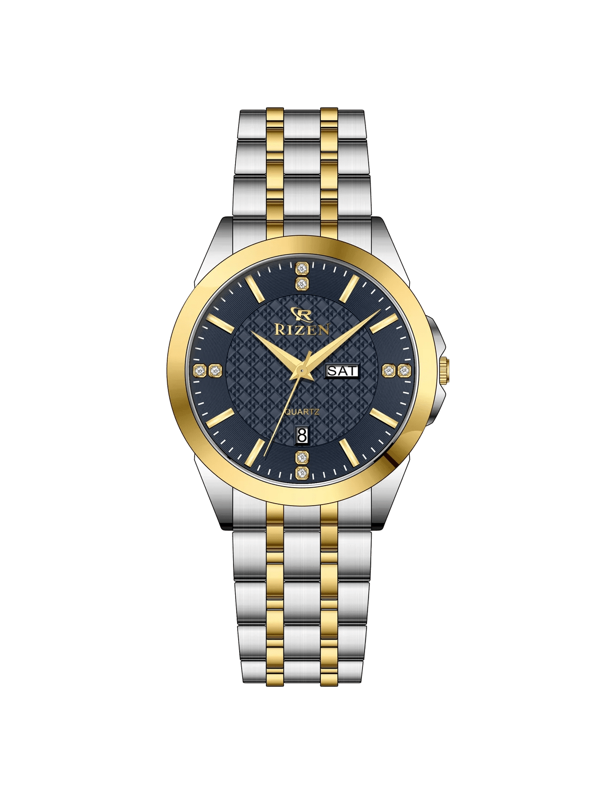 Rizen Knight RZ-782 Two tone stainless steel Quartz - Timecheck