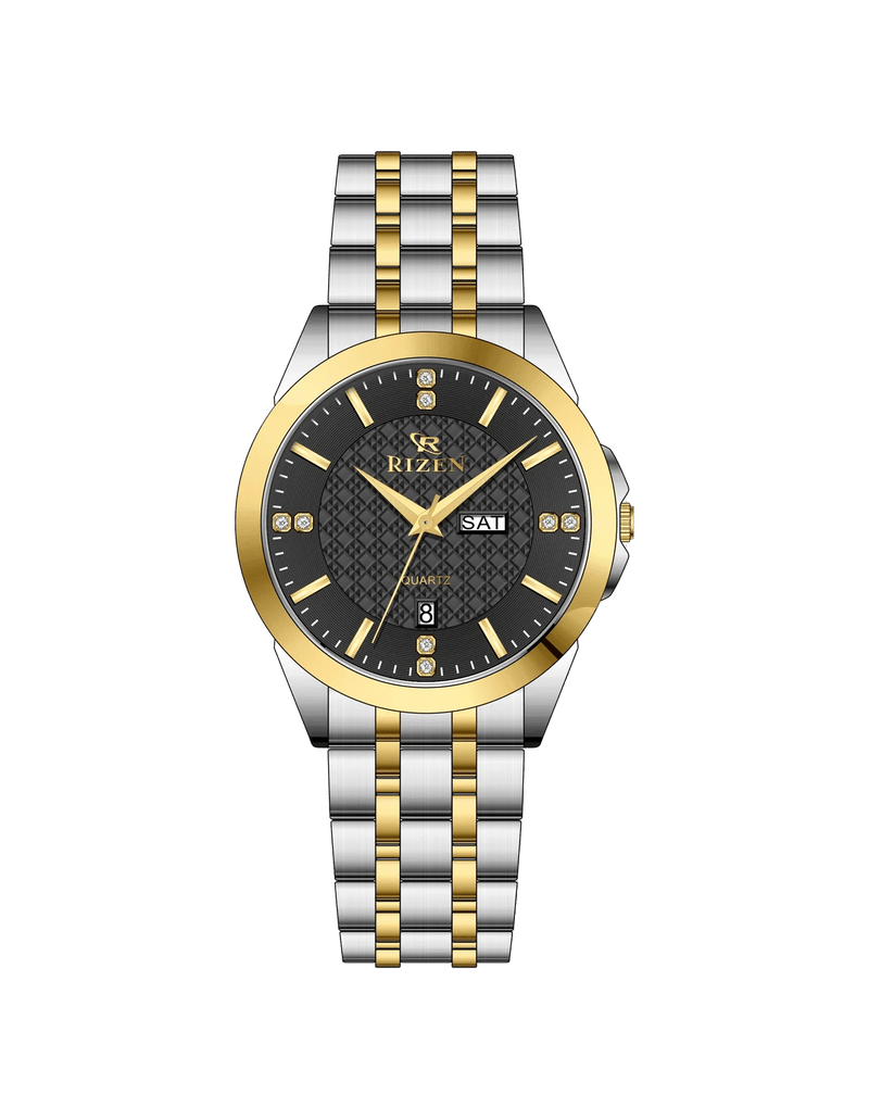 Rizen Knight RZ-782 Two tone stainless steel Quartz - Timecheck