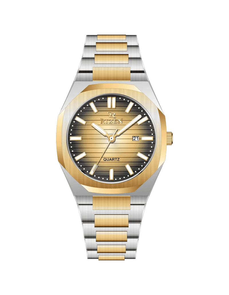 Rizen Leo RZ-0562 Two tone stainless steel Quartz - Timecheck