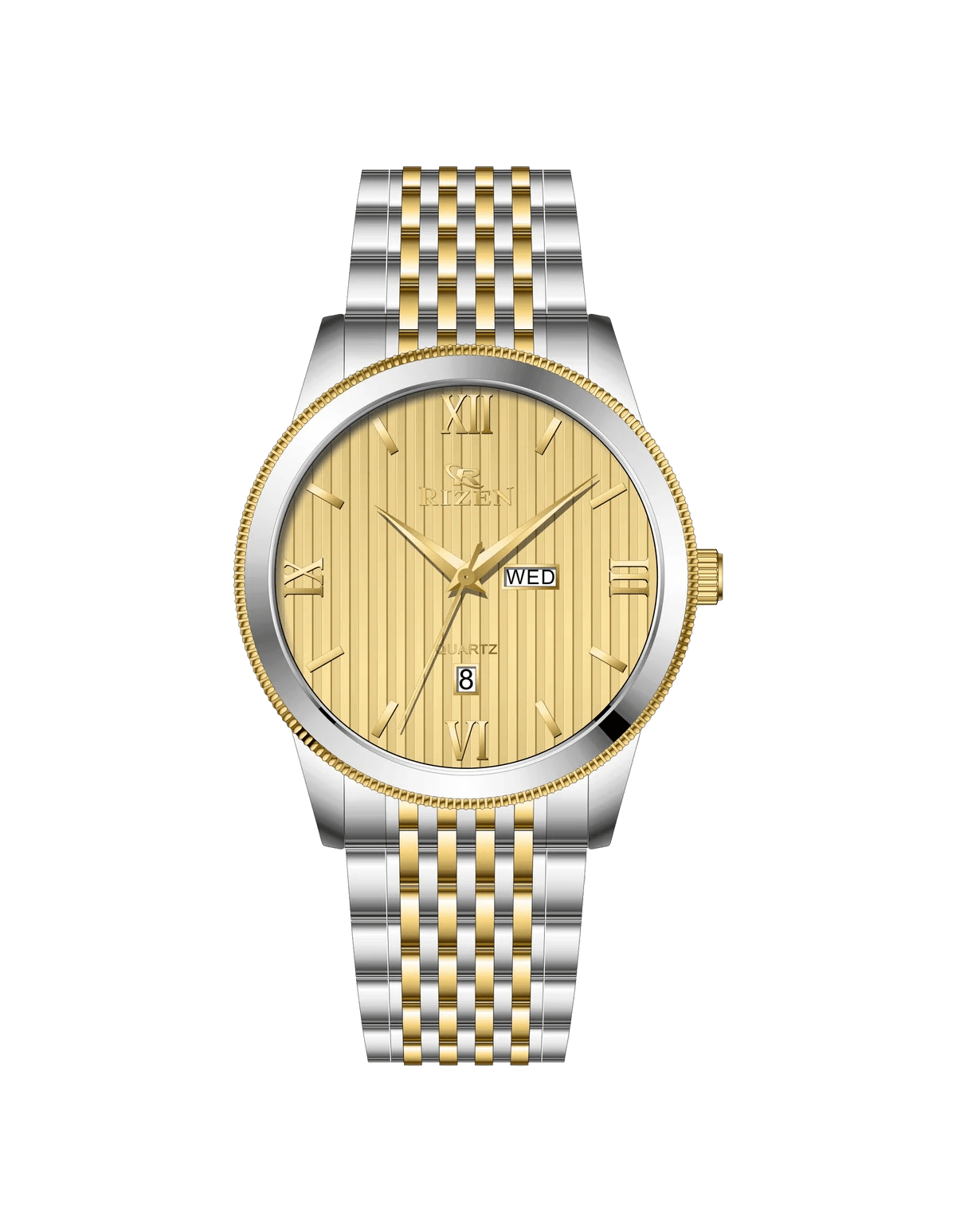 Rizen Majestic RZ-738 stainless steel Quartz - Timecheck