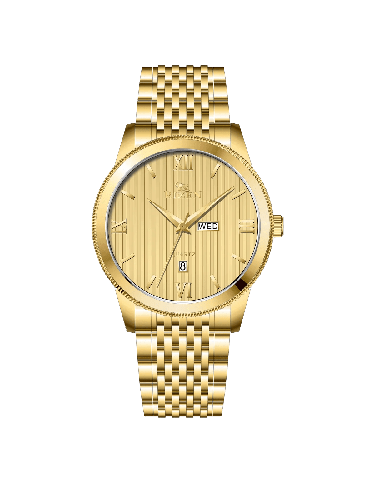 Rizen Majestic RZ-738 stainless steel Quartz - Timecheck