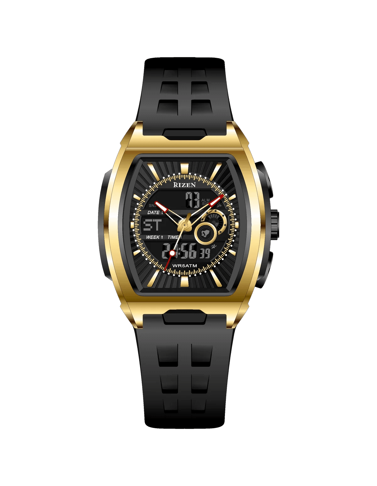 Rizen Nova RZ-0865 Salicon Strap Quartz - Timecheck