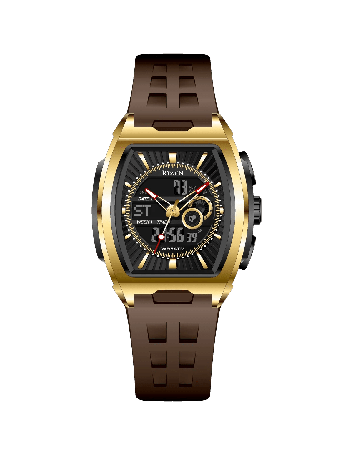 Rizen Nova RZ-0865 Salicon Strap Quartz - Timecheck