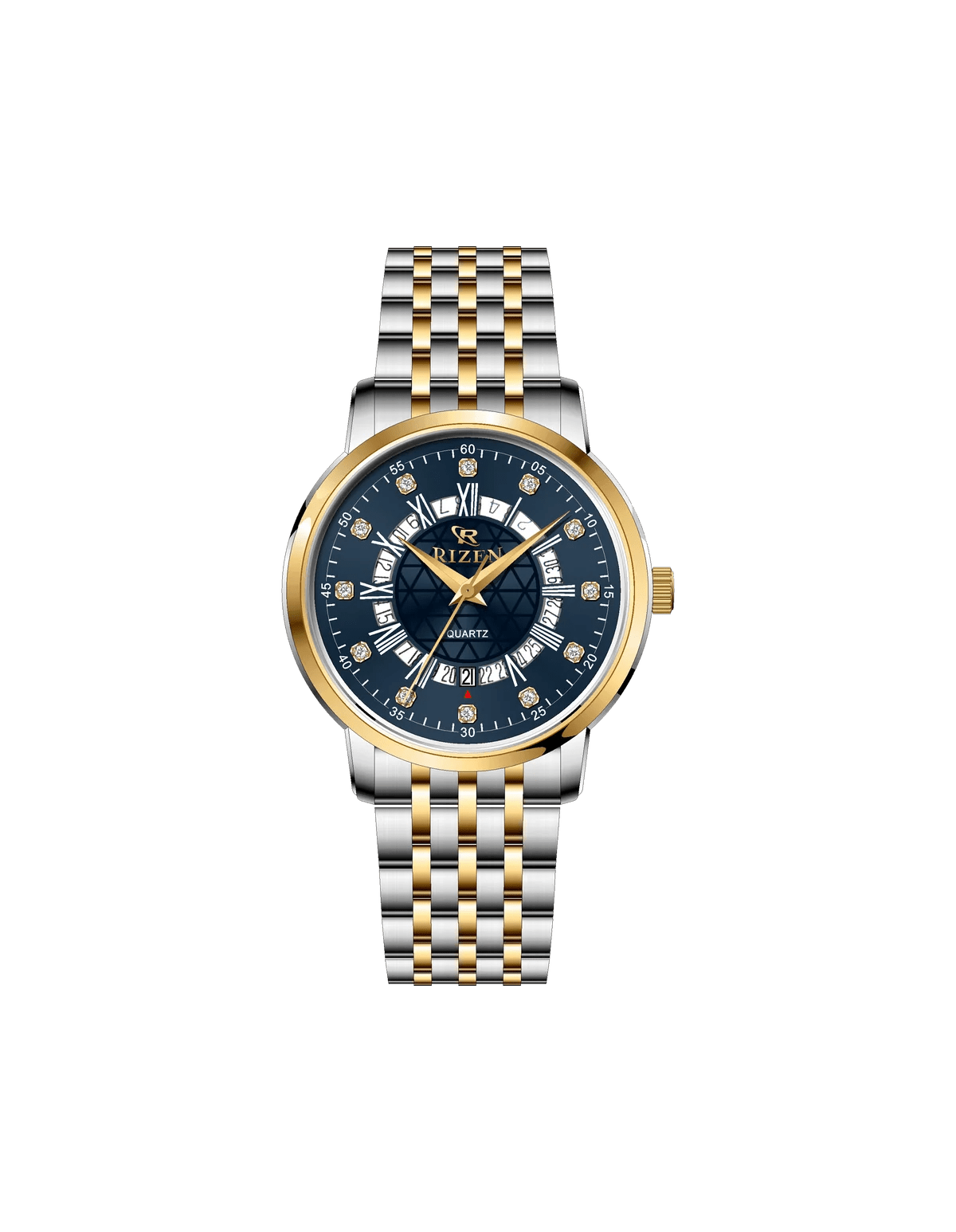 Rizen Novera RZ-0830L Two Tone Stainless Steel Quartz - Timecheck
