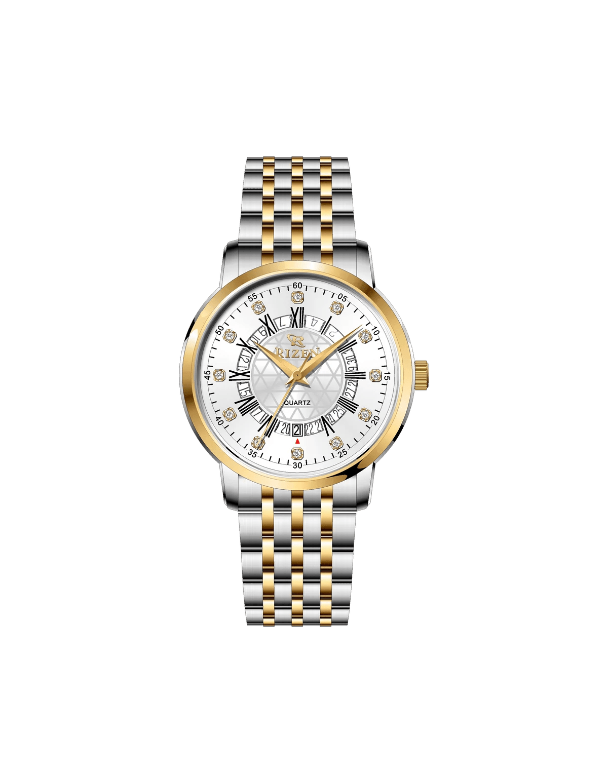 Rizen Novera RZ-0830L Two Tone Stainless Steel Quartz - Timecheck
