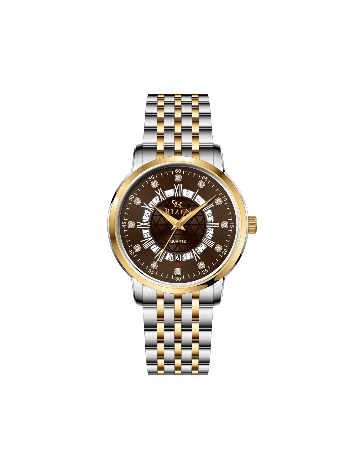 Rizen Novera RZ-0830L Two Tone Stainless Steel Quartz - Timecheck