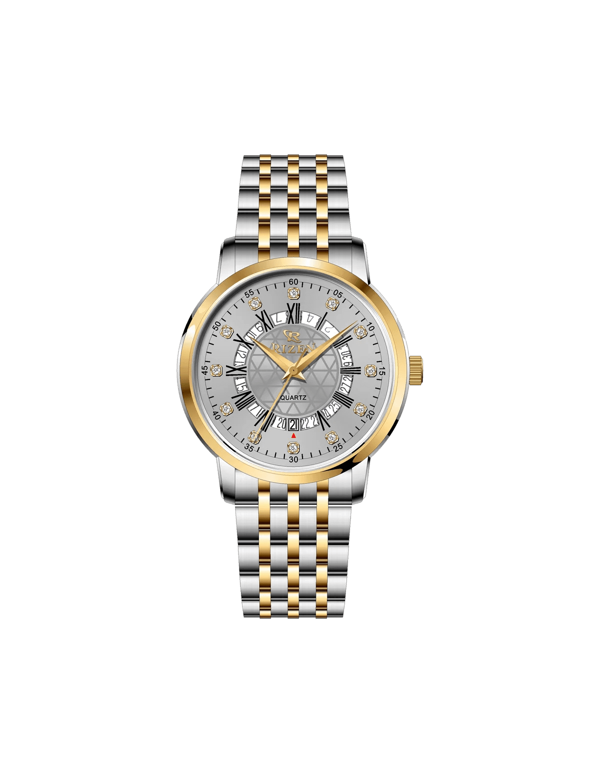 Rizen Novera RZ-0830L Two Tone Stainless Steel Quartz - Timecheck