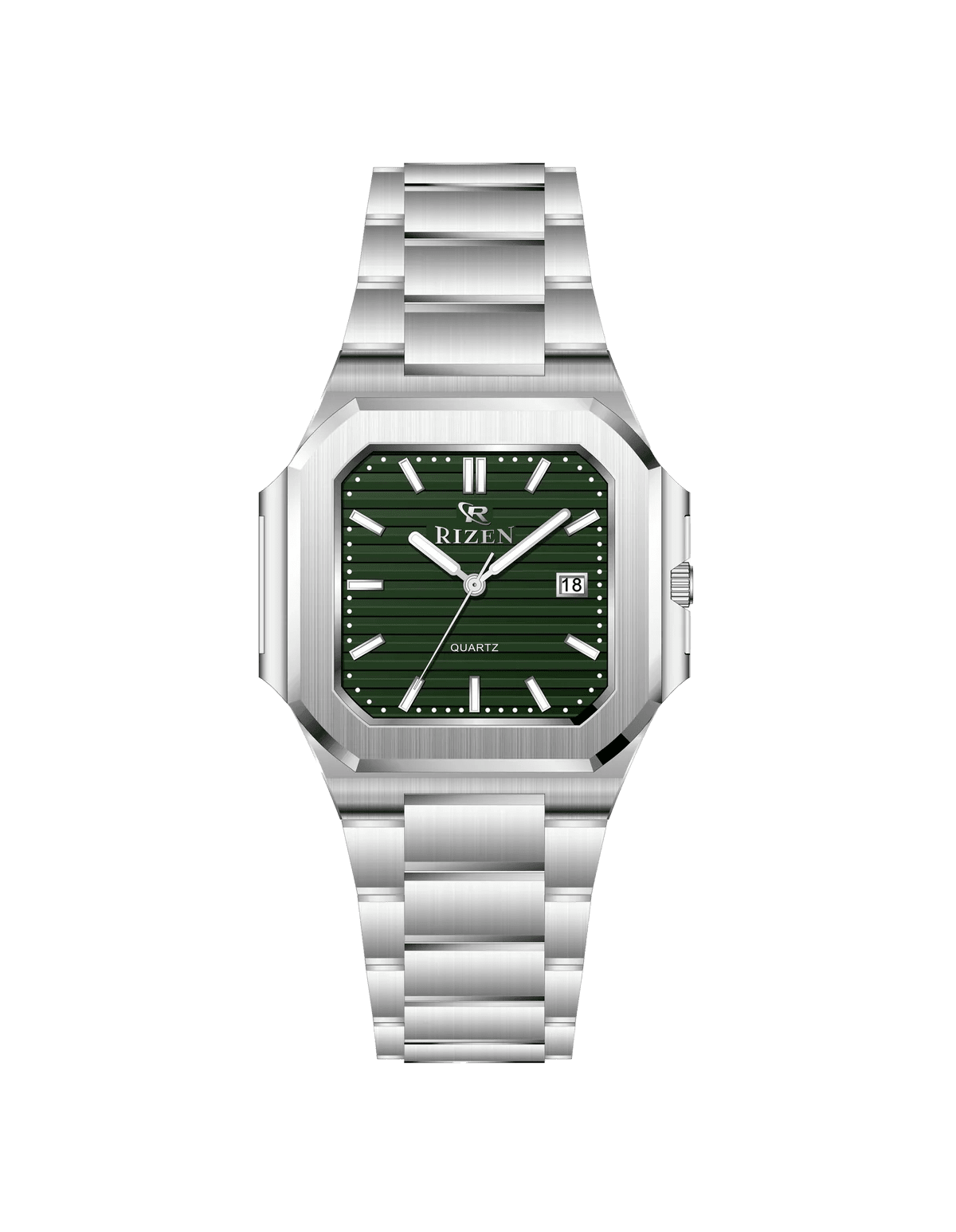 Rizen Pexel RZ-0915 Silver Stainless Steel Quartz - Timecheck
