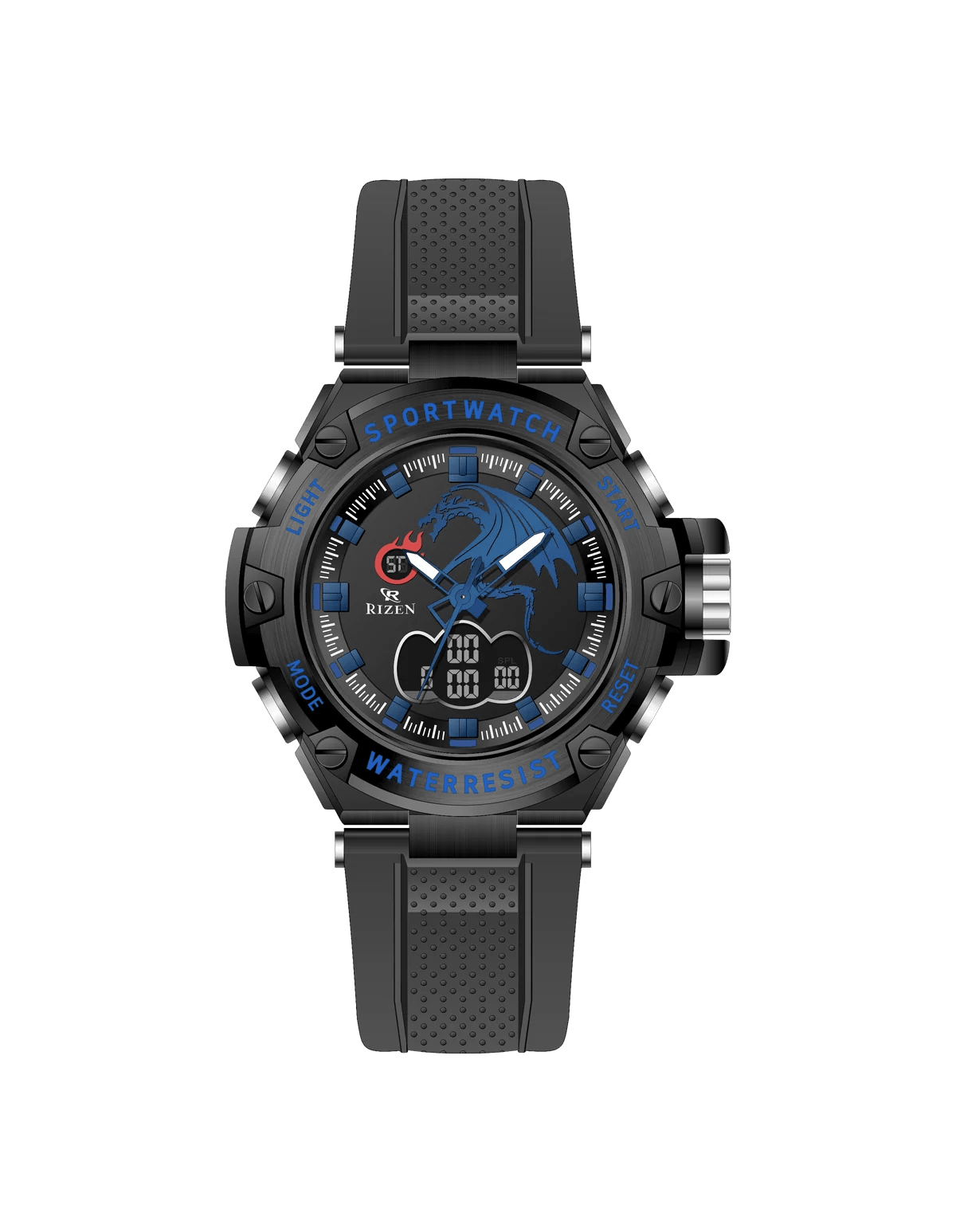 Rizen Polyclad RZ-0898 Silicone Strap Quartz - Timecheck