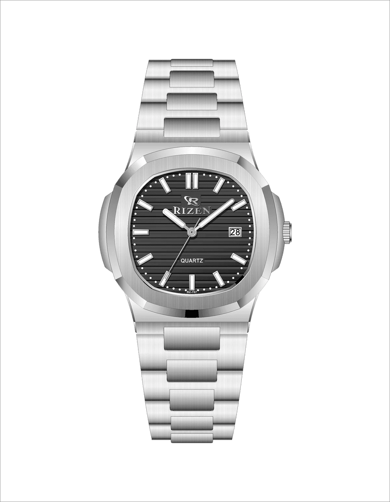 Rizen Raelix RZ-0757 Stainless Steel Quartz - Timecheck