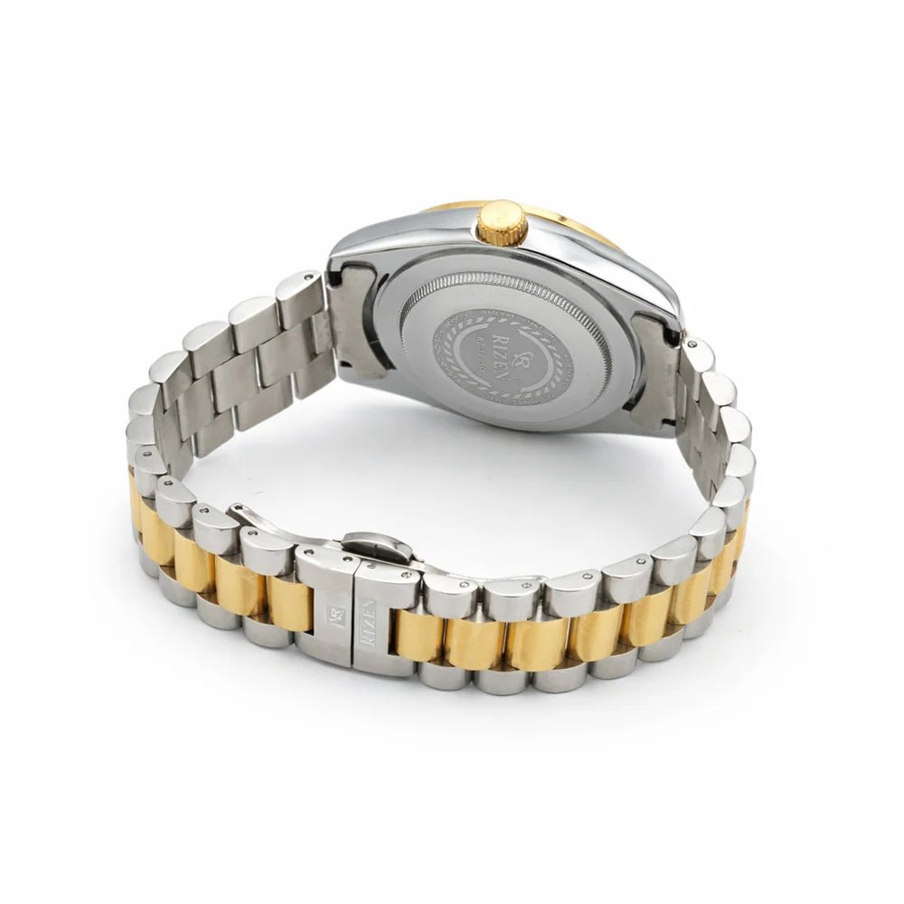 Rizen Ranger Dual RZ-1295 Two Tone stainless steel Quartz - Timecheck
