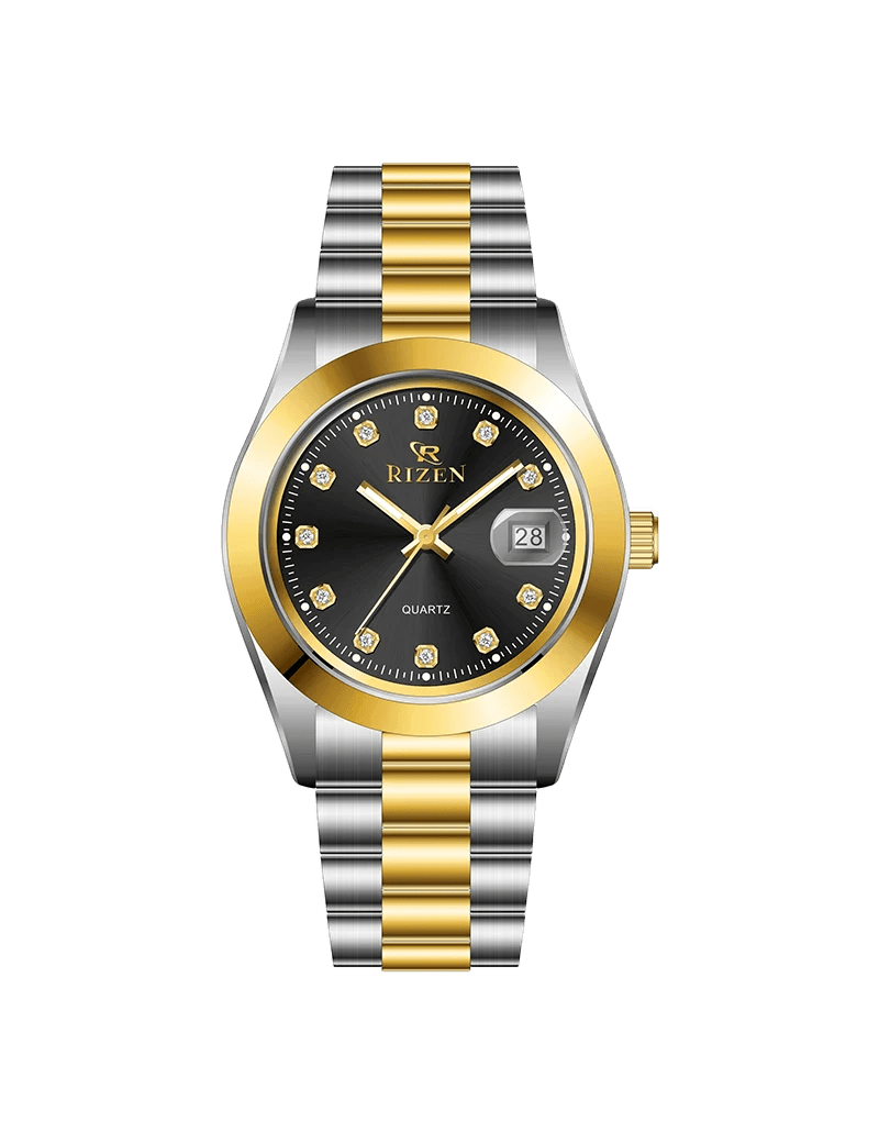 Rizen Ranger Dual RZ-1295 Two Tone stainless steel Quartz - Timecheck