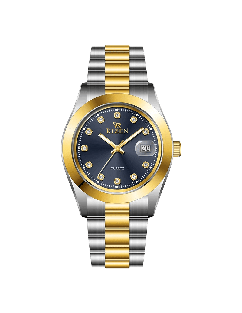 Rizen Ranger Dual RZ-1295 Two Tone stainless steel Quartz - Timecheck