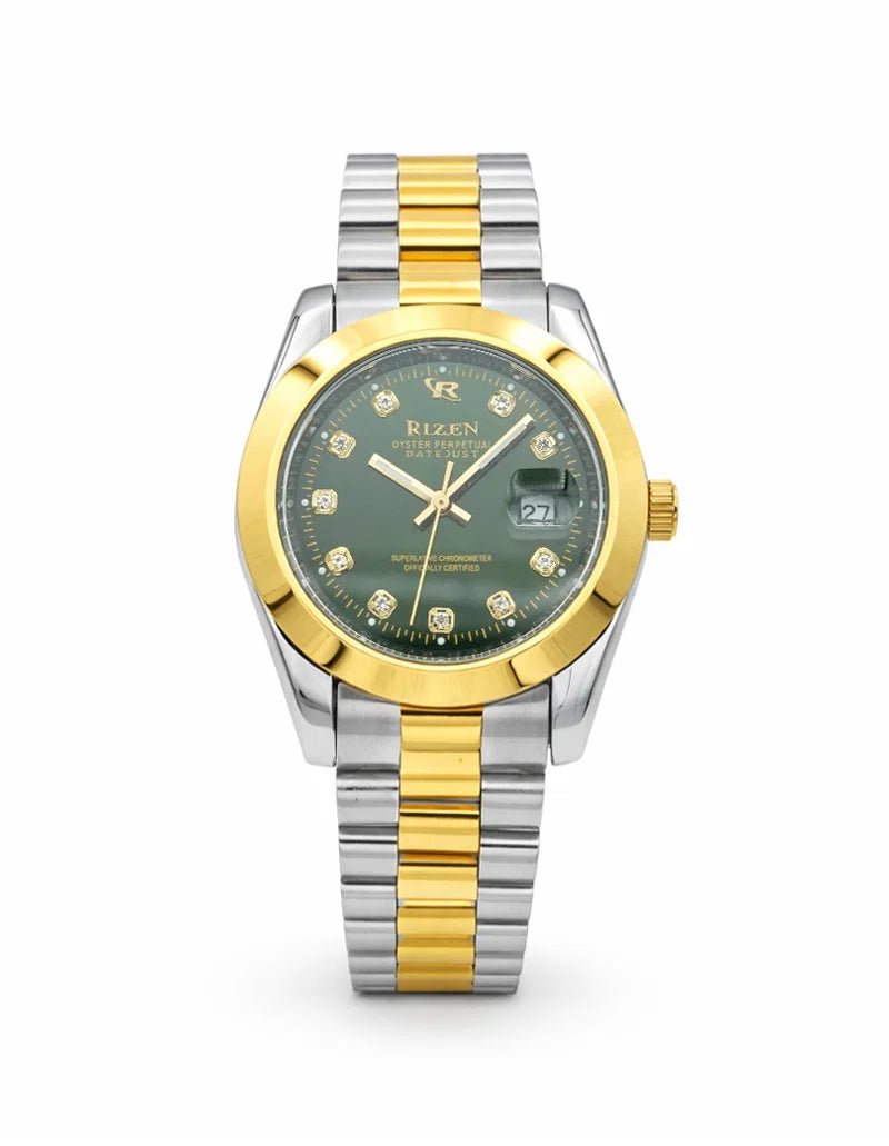 Rizen Ranger Dual RZ-1295 Two Tone stainless steel Quartz - Timecheck