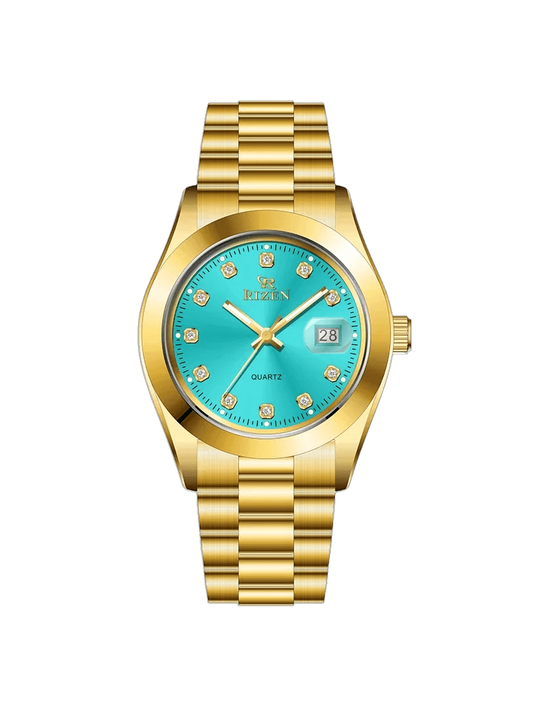 Rizen Ranger RZ-1295 Gold stainless steel Quartz - Timecheck