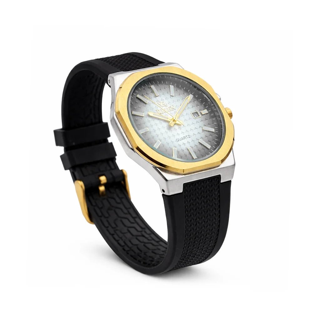 Rizen Rogar Gold RZ-0907 Silicon Strap Quartz - Timecheck