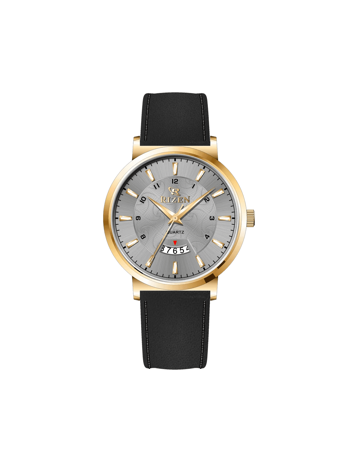 Rizen Ruby Gold RZ-0831L Leather Strap Quartz - Timecheck