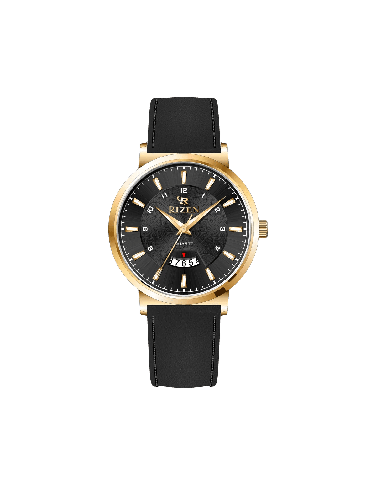Rizen Ruby Gold RZ-0831L Leather Strap Quartz - Timecheck