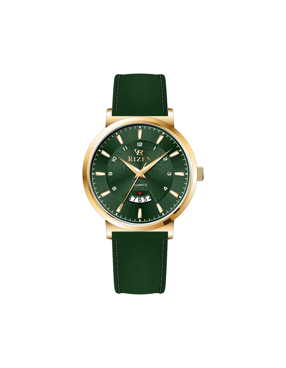Rizen Ruby Gold RZ-0831L Leather Strap Quartz - Timecheck