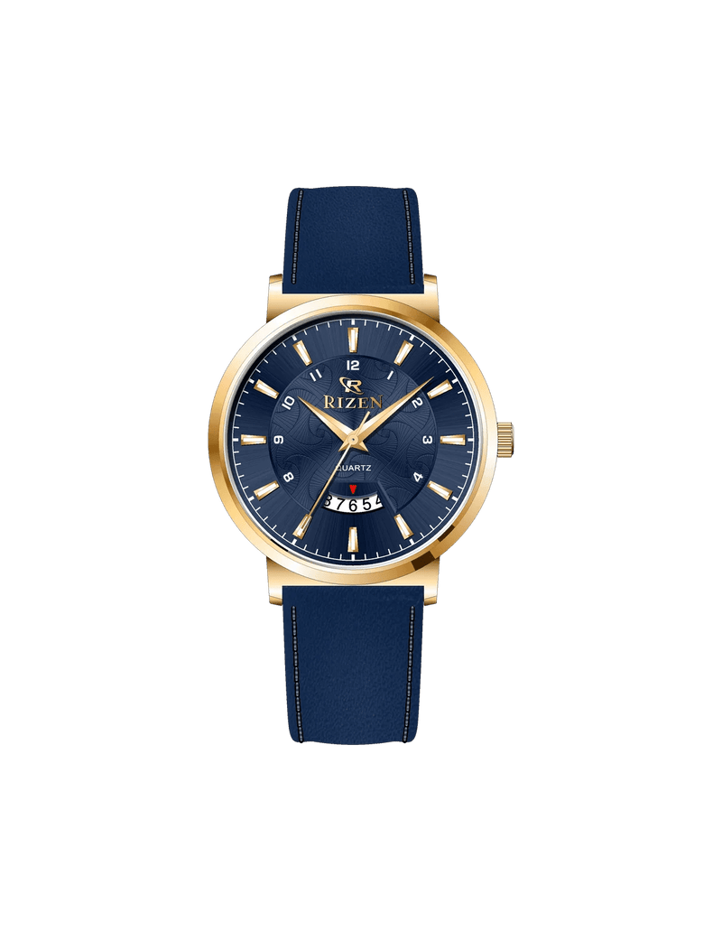 Rizen Ruby Gold RZ-0831L Leather Strap Quartz - Timecheck