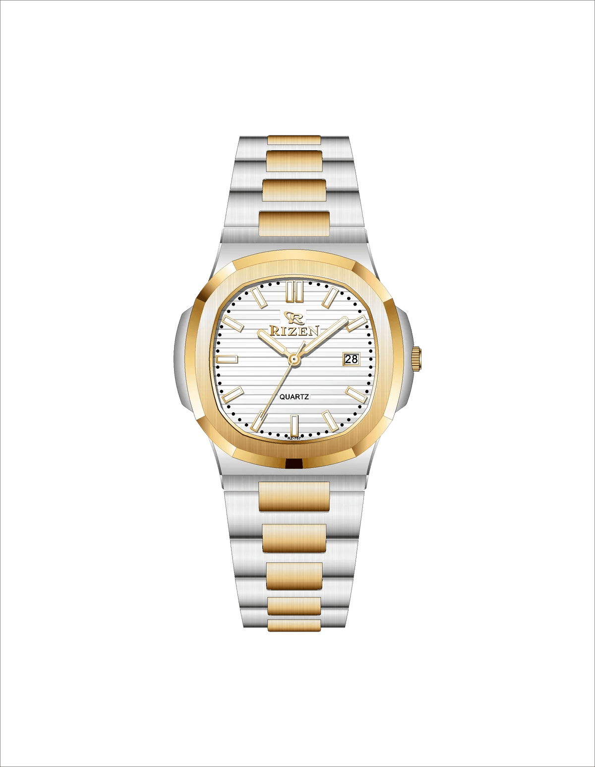Rizen Sorell RZ-0757L Two Tone Stainless Steel Quartz - Timecheck