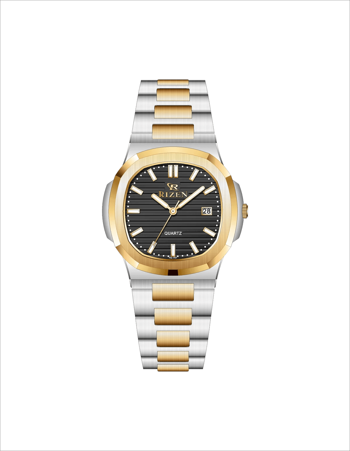 Rizen Sorell RZ-0757L Two Tone Stainless Steel Quartz - Timecheck