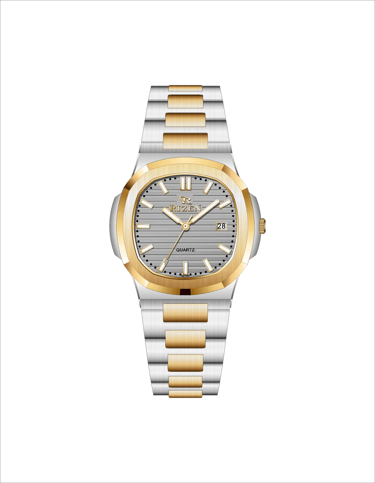 Rizen Sorell RZ-0757L Two Tone Stainless Steel Quartz - Timecheck