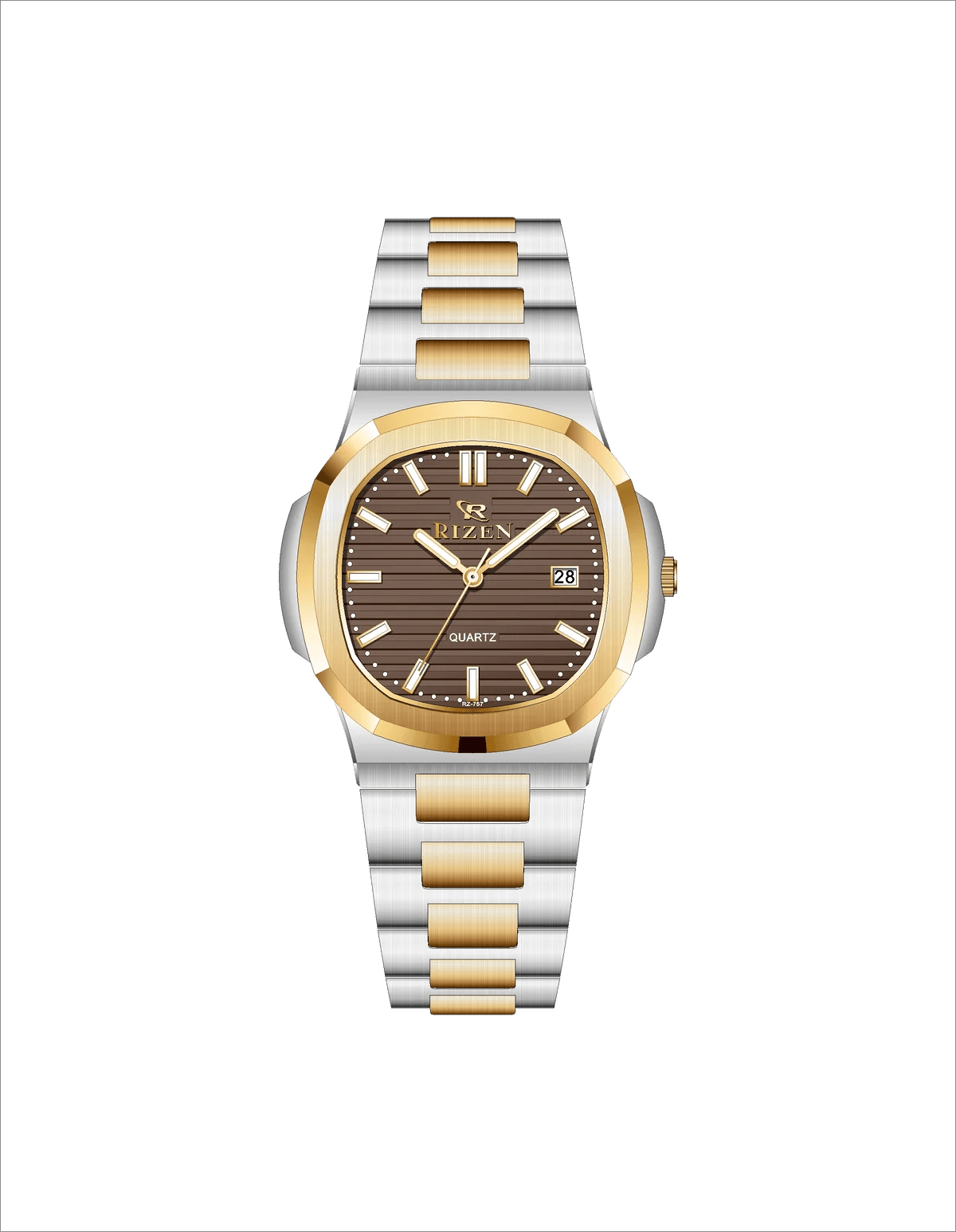 Rizen Sorell RZ-0757L Two Tone Stainless Steel Quartz - Timecheck