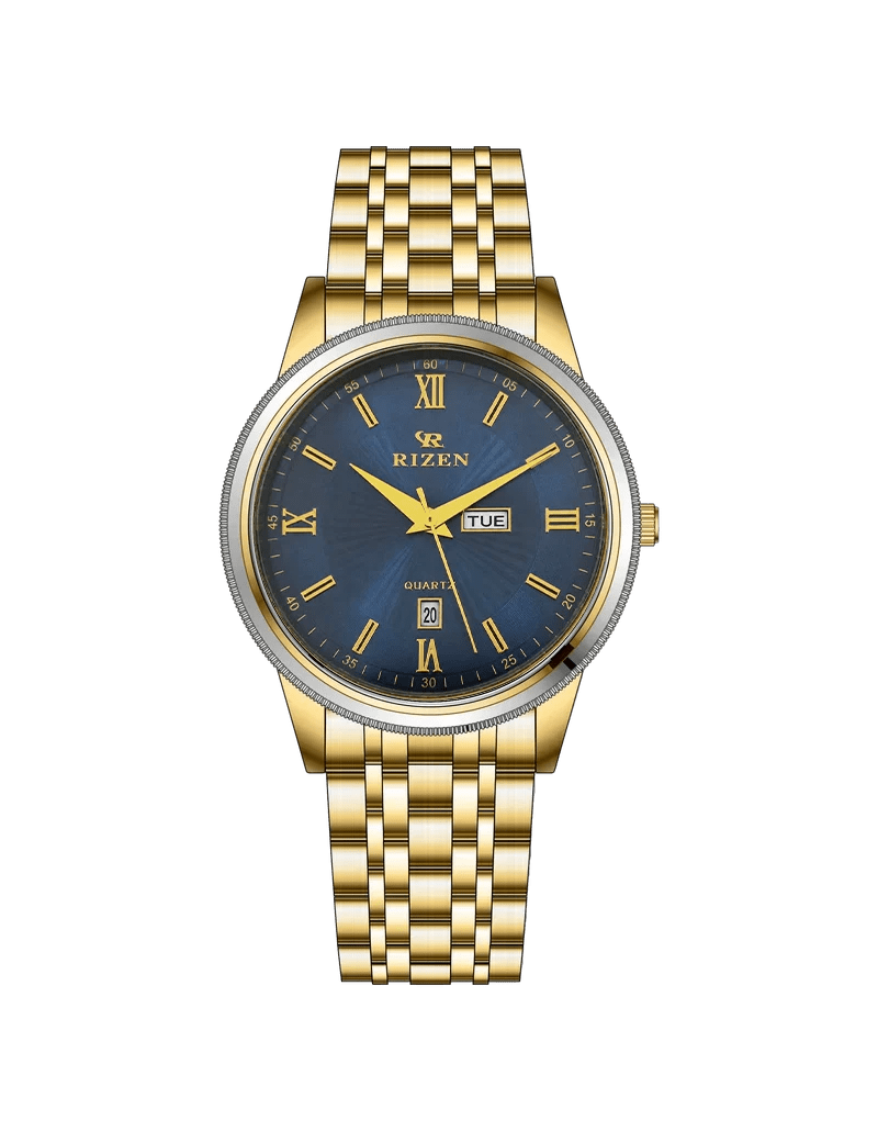 Rizen Spade RZ-739 Gold stainless steel Quartz - Timecheck