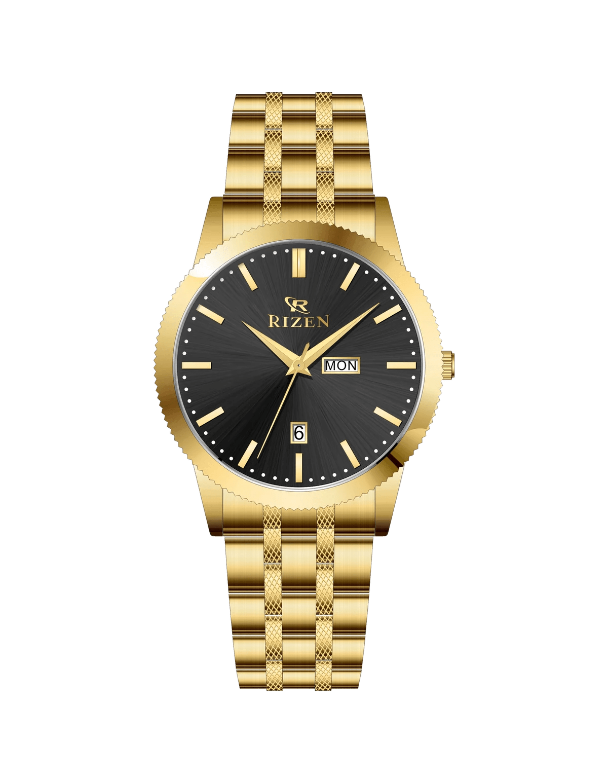 Rizen Spirit RZ-795 Gold stainless steel Quartz - Timecheck
