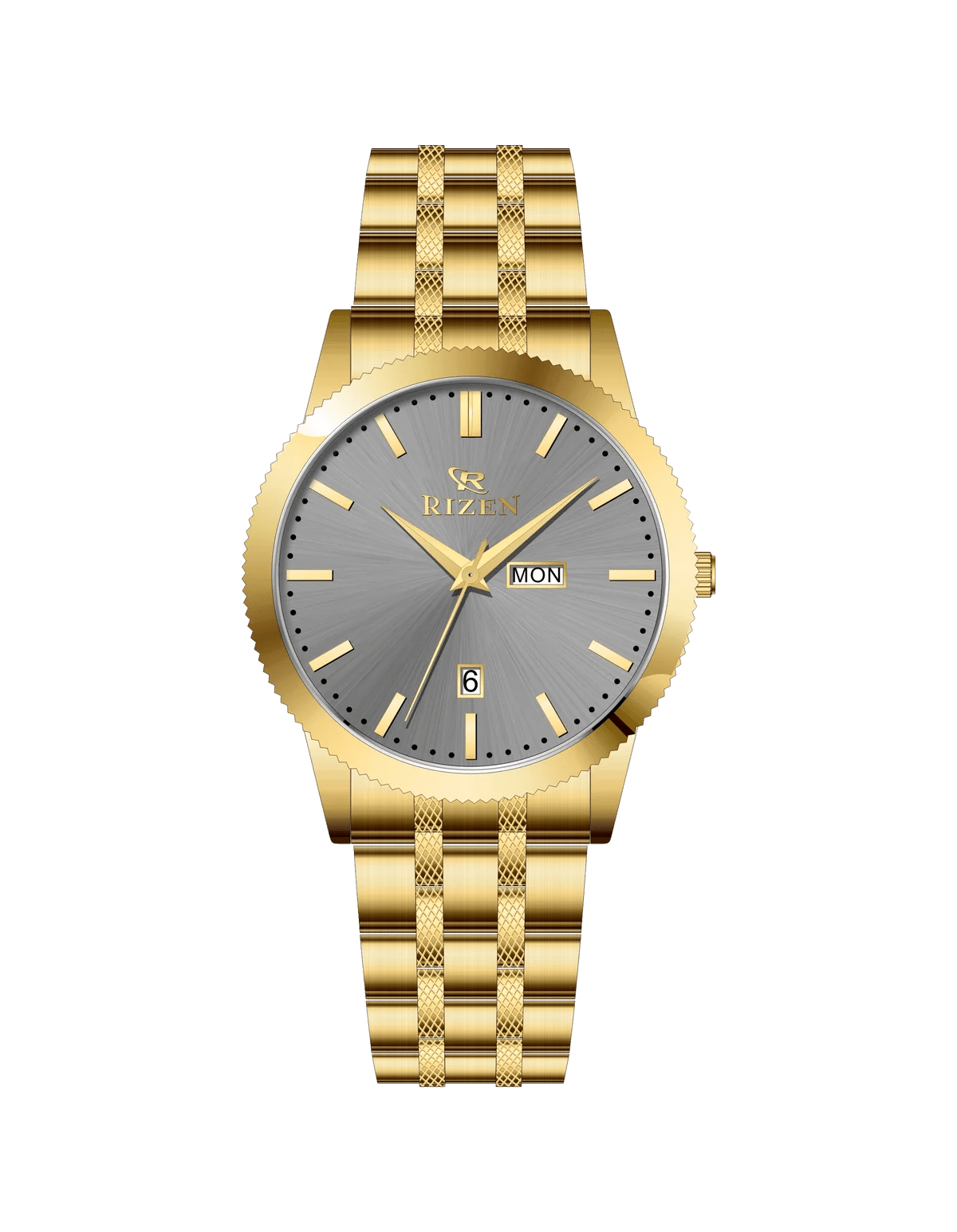 Rizen Spirit RZ-795 Gold stainless steel Quartz - Timecheck