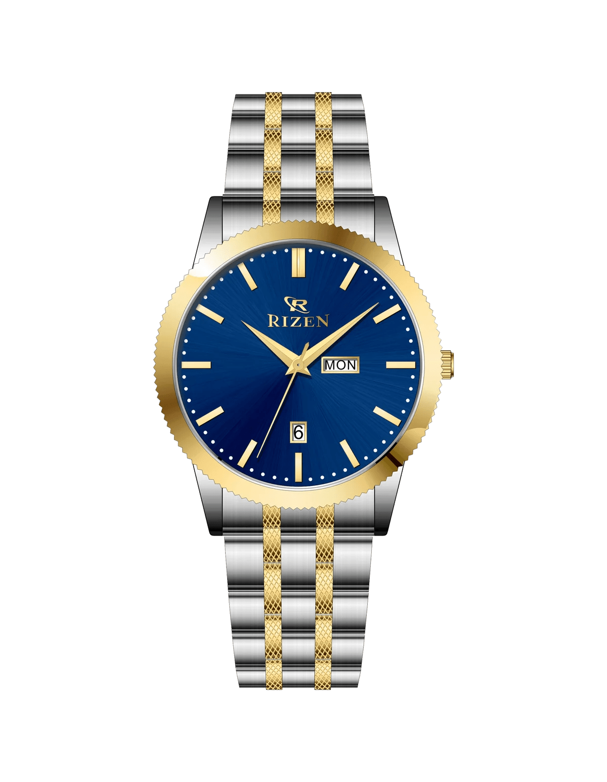 Rizen Spirite Elite RZ-795 Two Tone stainless steel Quartz - Timecheck