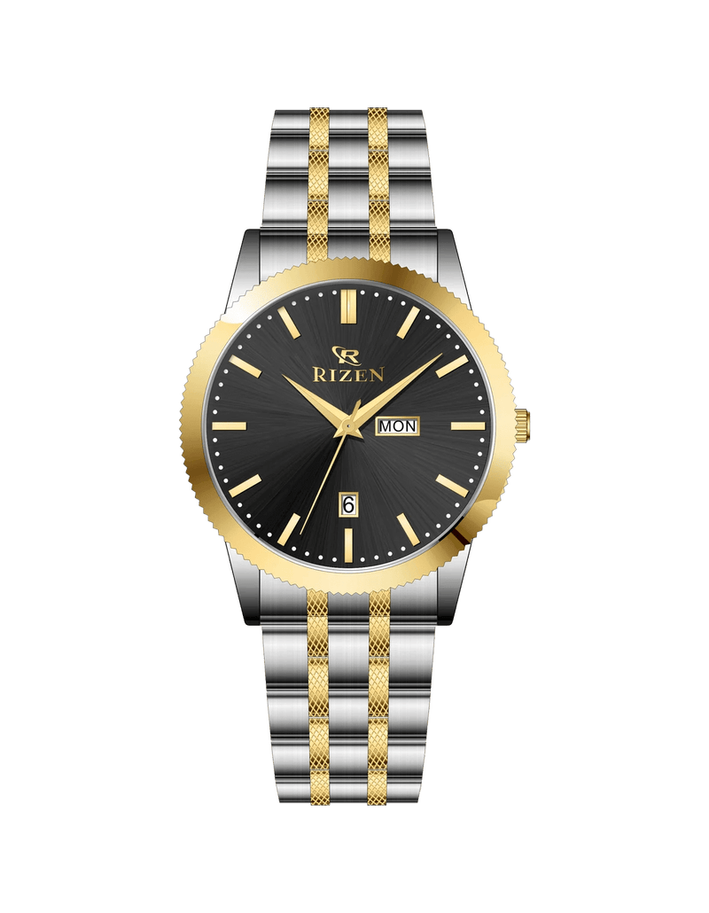 Rizen Spirite Elite RZ-795 Two Tone stainless steel Quartz - Timecheck