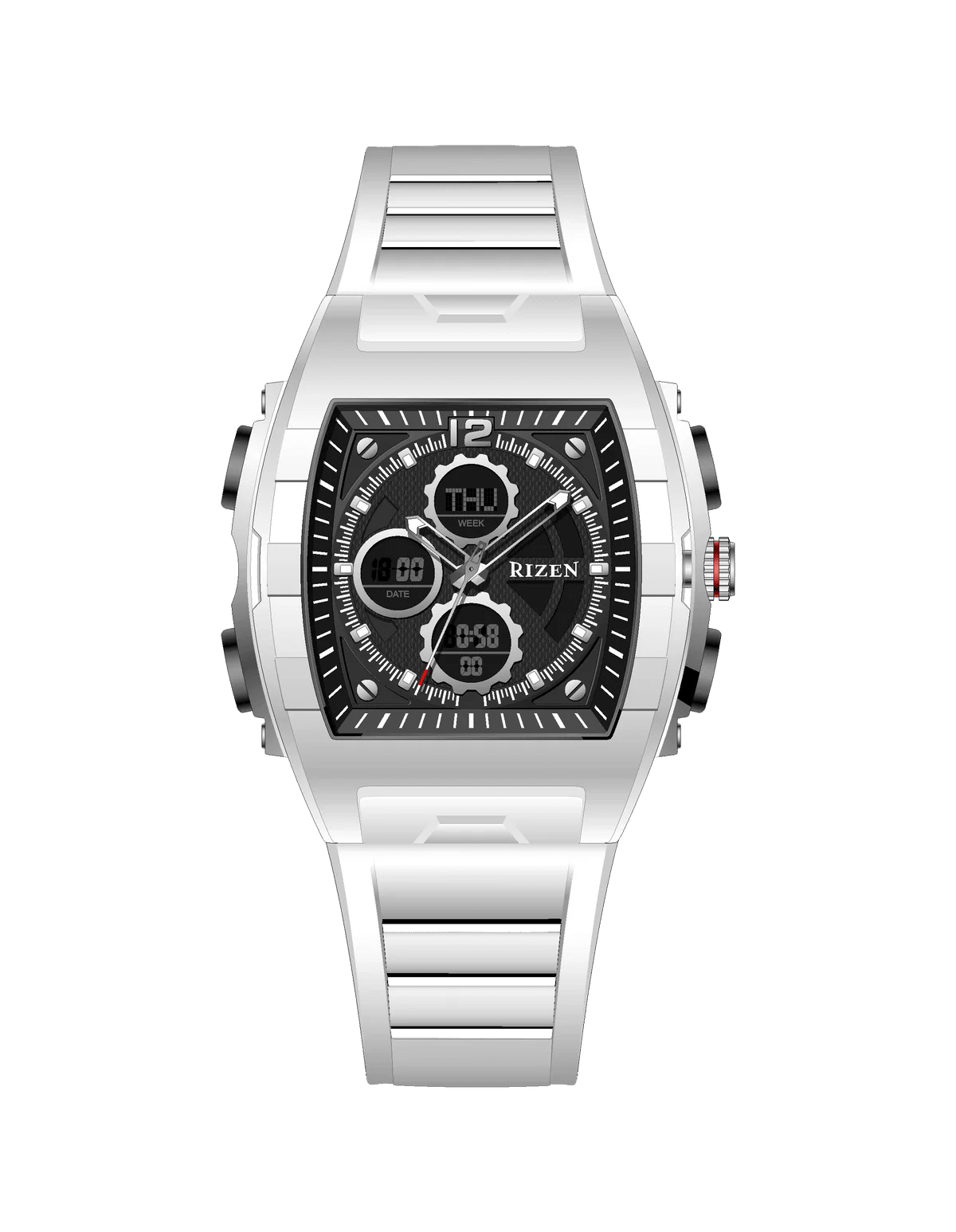 Rizen Stark RZ-0864 Salicon Strap Quartz - Timecheck