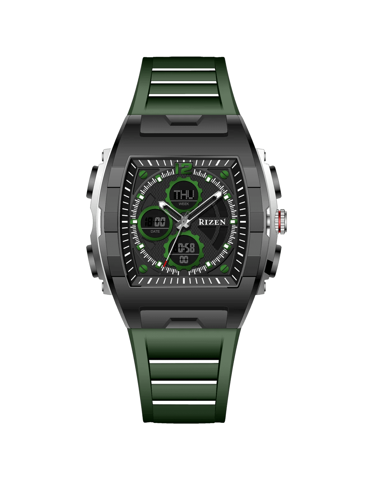 Rizen Stark RZ-0864 Salicon Strap Quartz - Timecheck