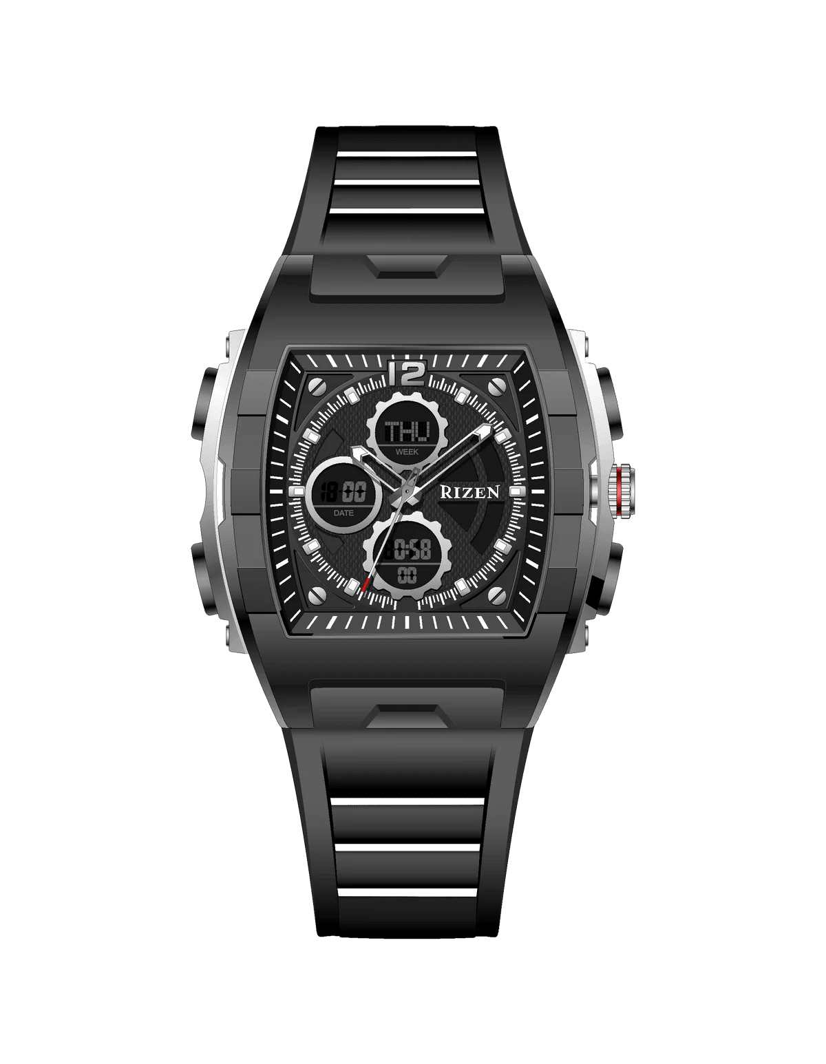 Rizen Stark RZ-0864 Salicon Strap Quartz - Timecheck