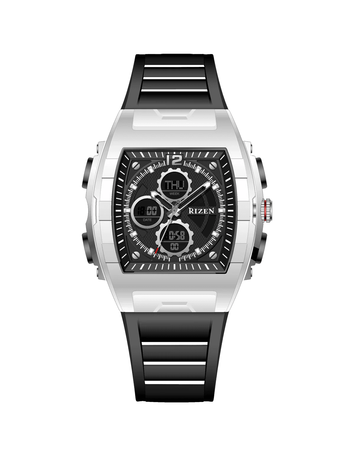 Rizen Stark RZ-0864 Salicon Strap Quartz - Timecheck