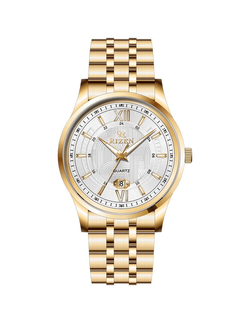 Rizen Stravon Gold RZ-0832 Stainless Steel Quartz - Timecheck