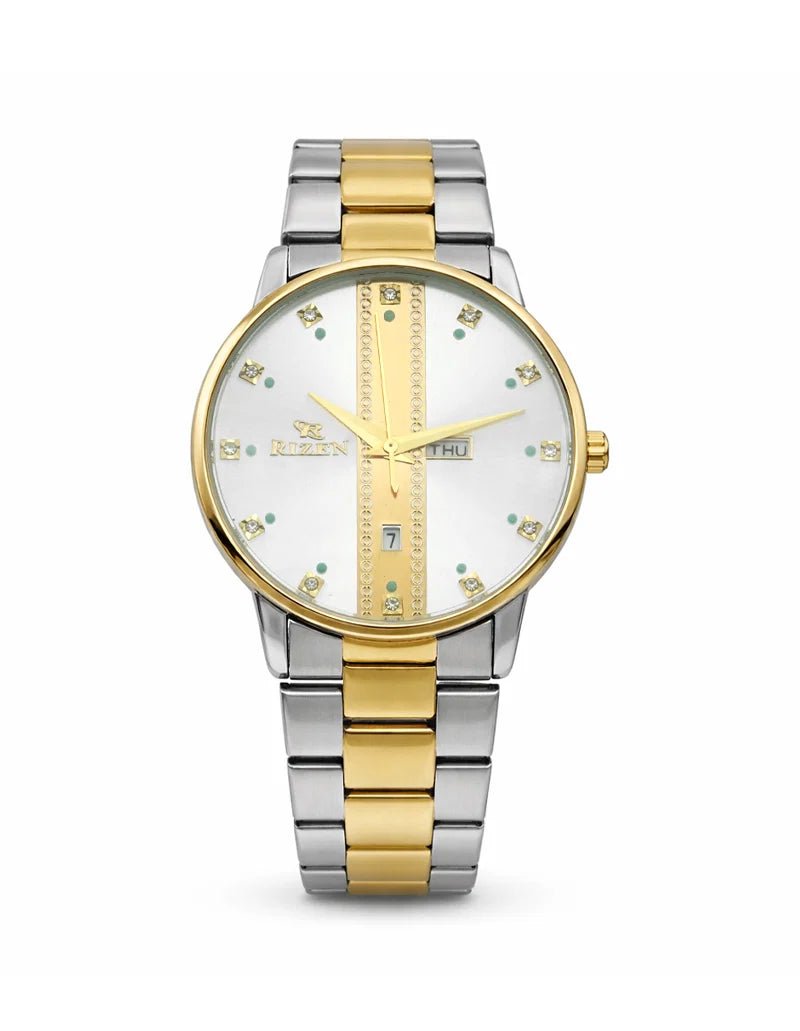 Rizen Strike RZ-729 Two Tone stainless steel Quartz - Timecheck