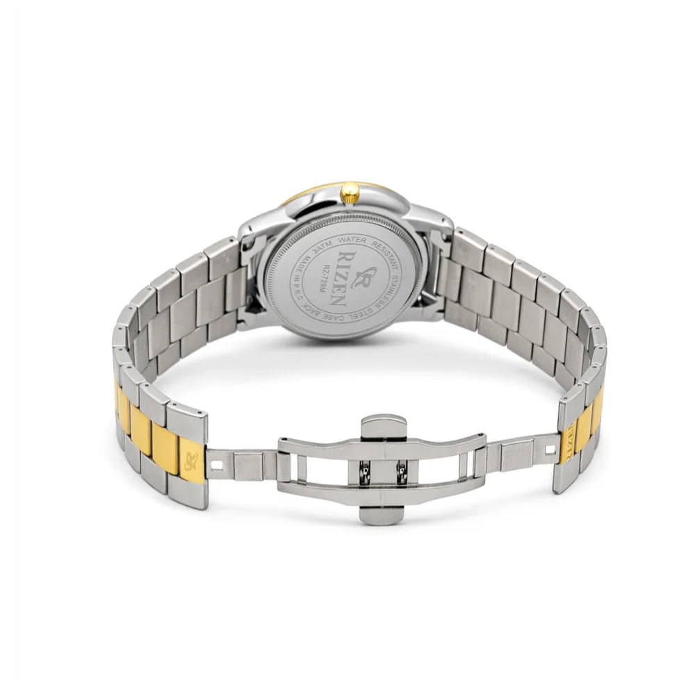 Rizen Strike RZ-729 Two Tone stainless steel Quartz - Timecheck