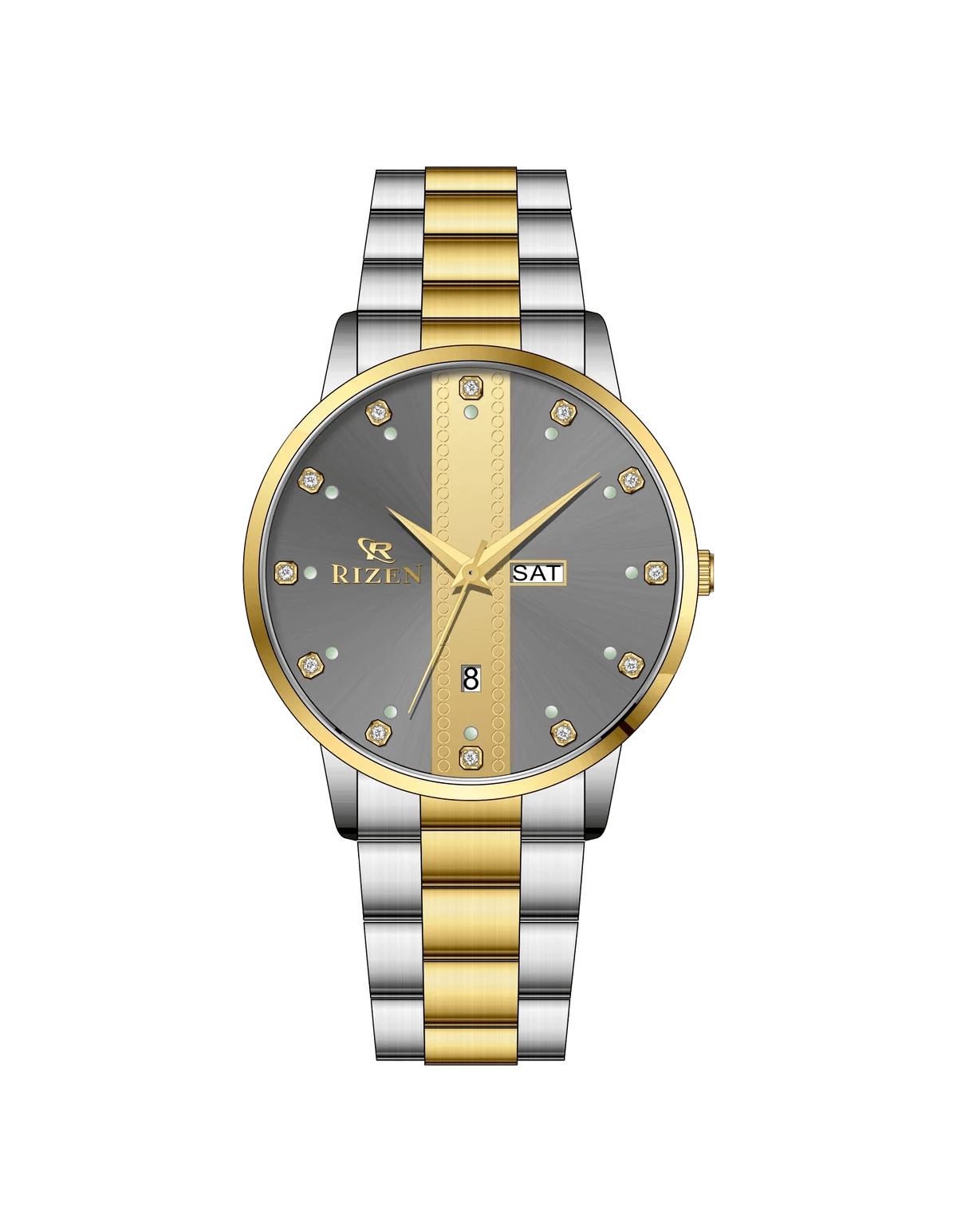 Rizen Strike RZ-729 Two Tone stainless steel Quartz - Timecheck
