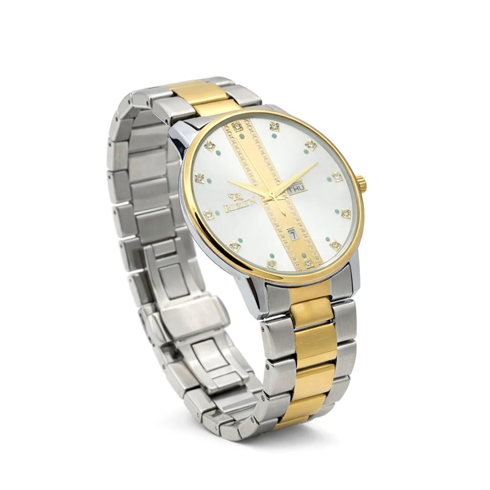Rizen Strike RZ-729 Two Tone stainless steel Quartz - Timecheck