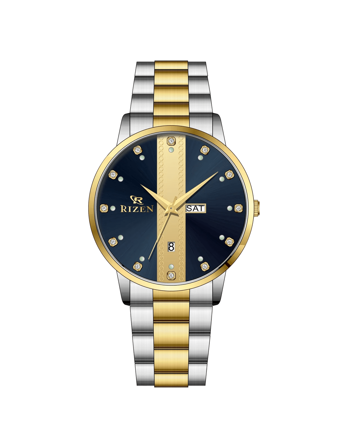 Rizen Strike RZ-729 Two Tone stainless steel Quartz - Timecheck