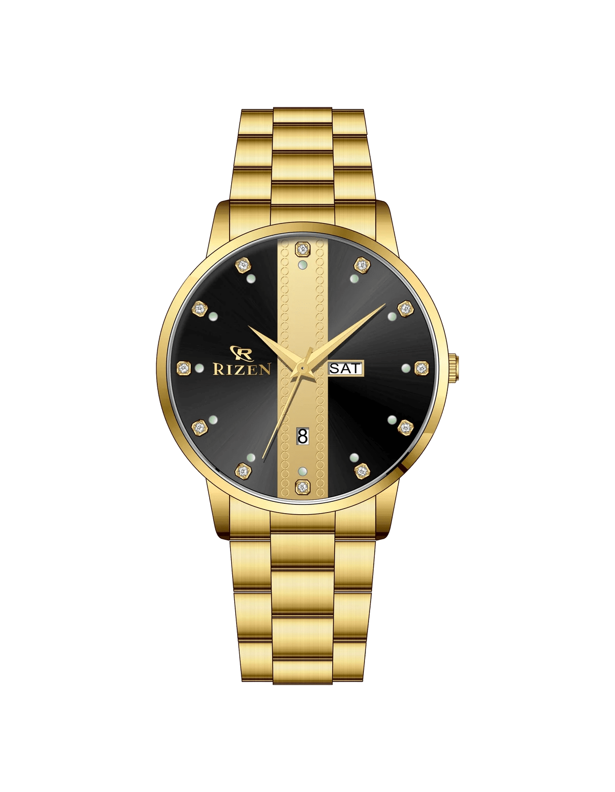 Rizen Time Strike RZ-729 Gold stainless steel Quartz - Timecheck