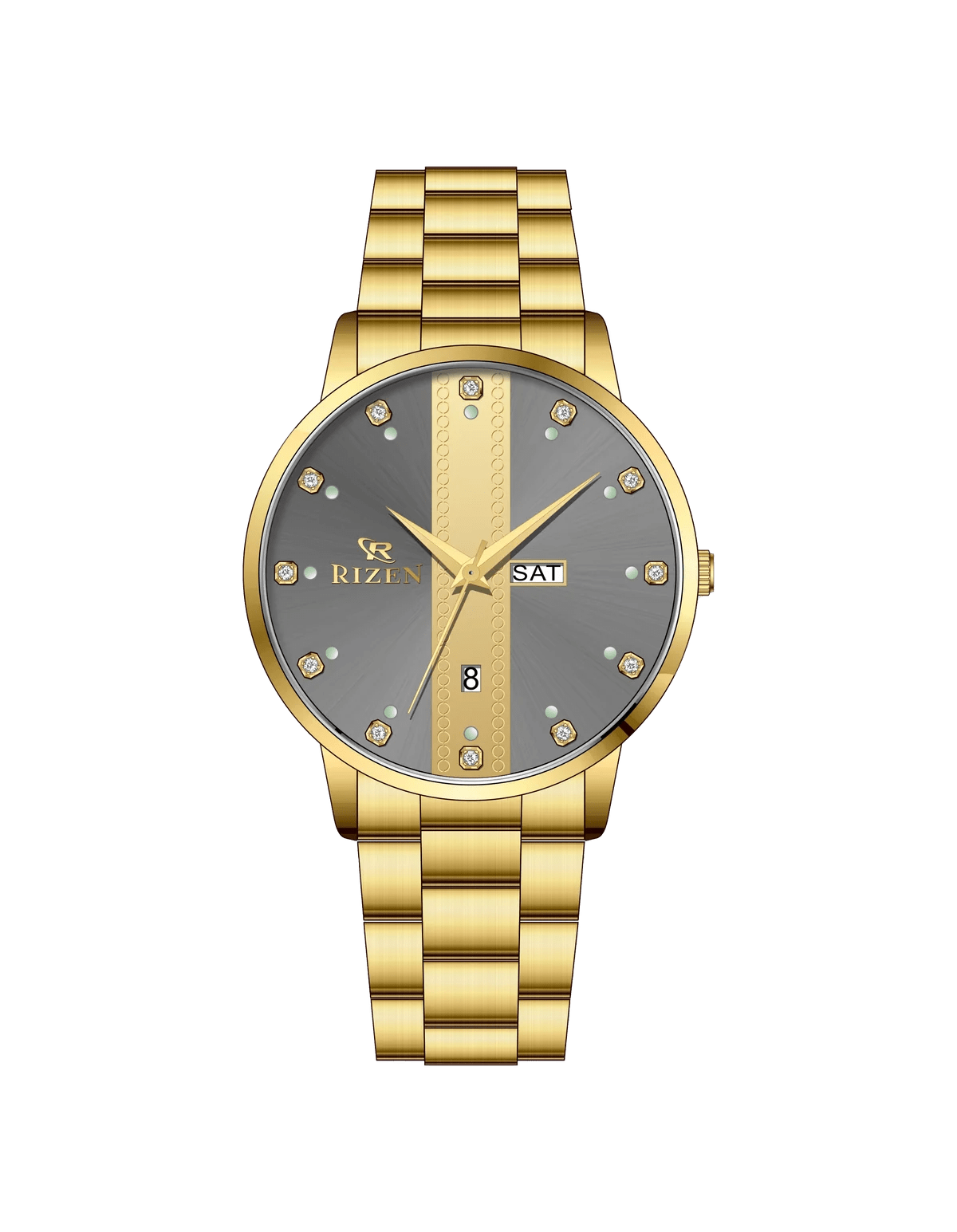Rizen Time Strike RZ-729 Gold stainless steel Quartz - Timecheck